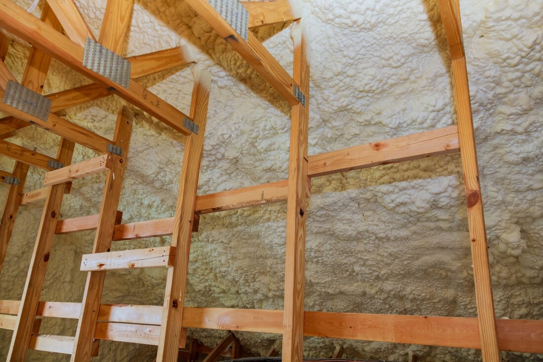 An image of carbon footprint reduction spray foam insulation
